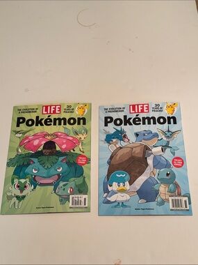 LIFE Pokémon Magazine Covers – Grass & Water Type Set